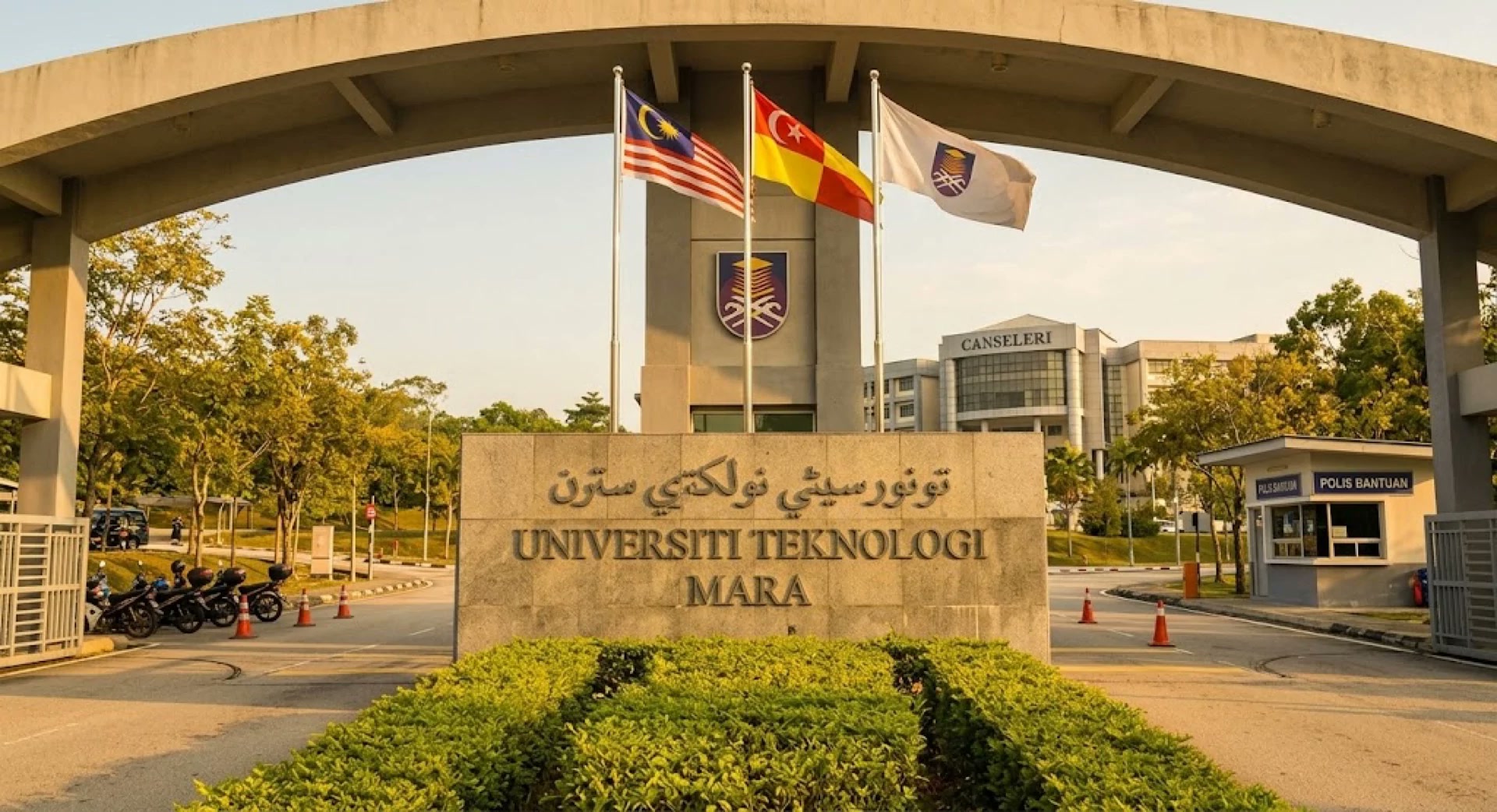 UiTM Shah Alam main gate — homestay near campus